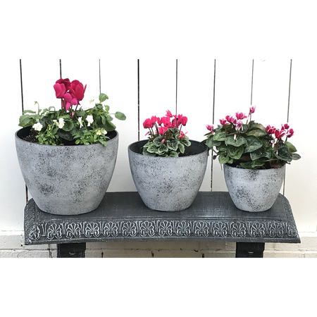 RED STAR Different Size Nested Planters, Set of 3 PM-Pot3G